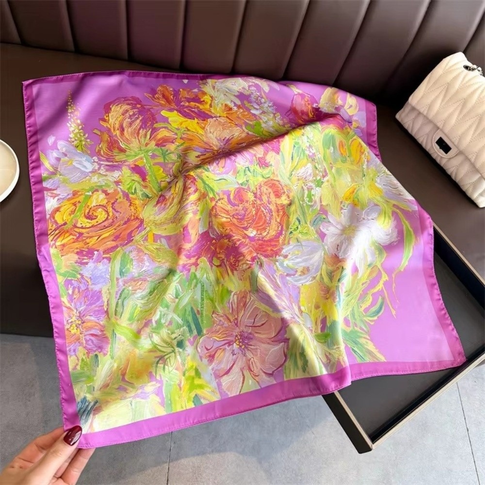 Luxury Bags Design - Modischer 70cm Luxus Quadratischer Seidenschal Seidengefühl