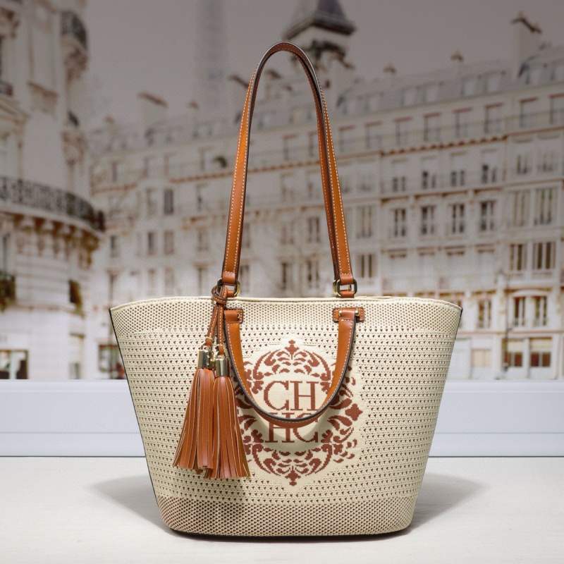 Canvas Tote Designer - CHCH Neue Damen-Strick-Einkaufstasche, große Strandtasche, Umhängetasche,