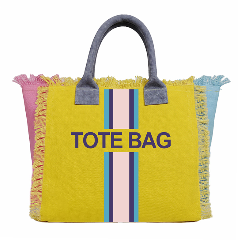 Canvas Tote Designer - Damenhandtasche mit großem Fassungsvermögen und vertikalem