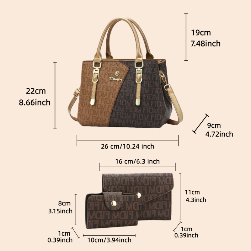 3-teiliges Damen-Taschenset, l – Luxury Bags & Leather Repair Of Atlanta Bewertung und Preis