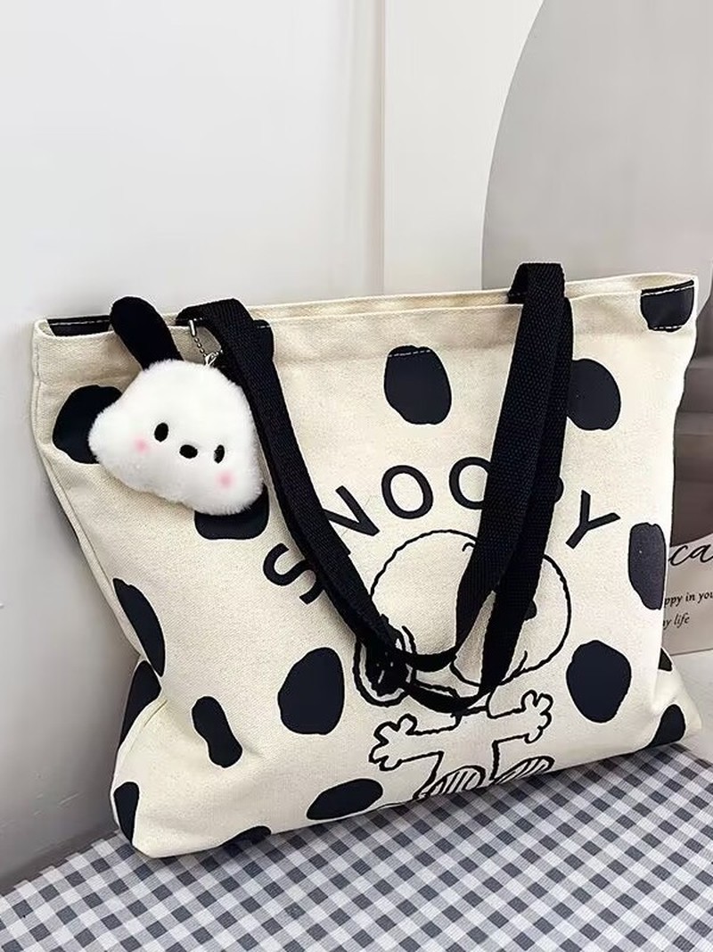 Cartoon Snoopy Canvas-Umhänget – Canvas Tote Designer Bewertung und Preis