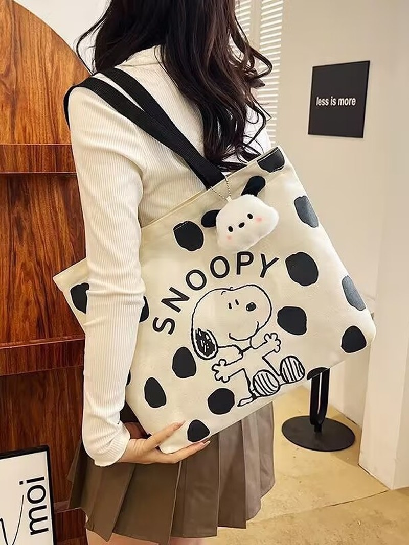 Cartoon Snoopy Canvas-Umhänget – Canvas Tote Designer Bewertung und Preis