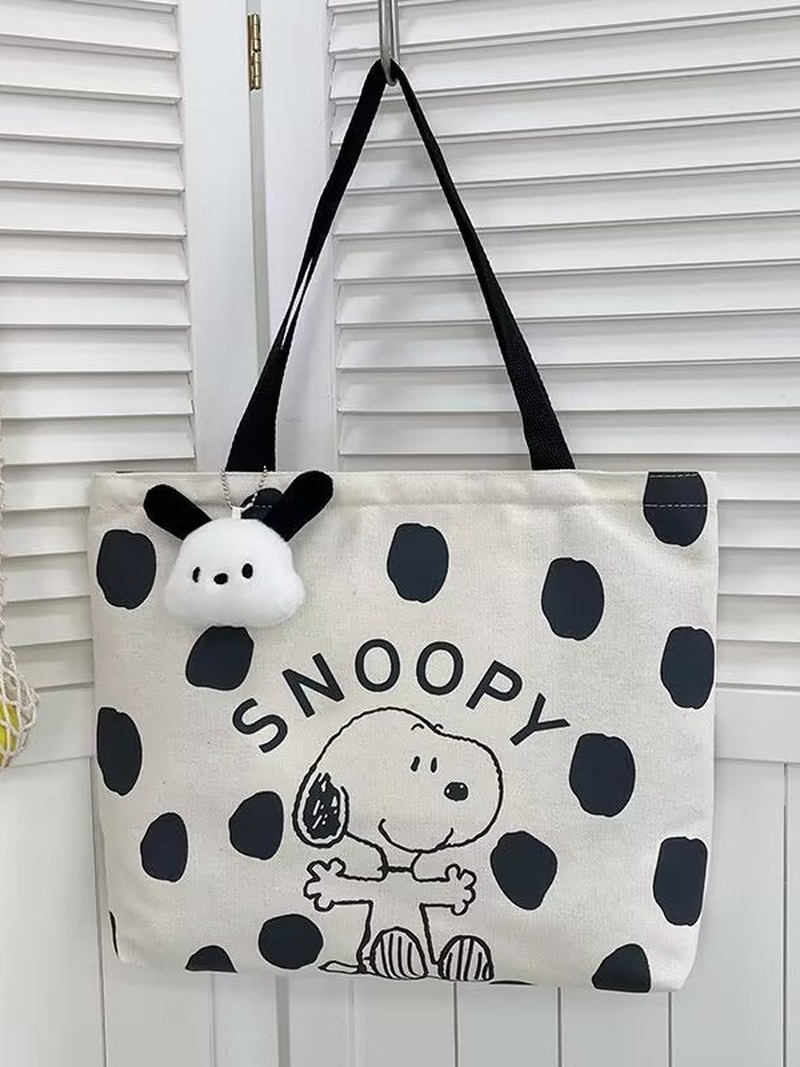 Cartoon Snoopy Canvas-Umhänget – Canvas Tote Designer Bewertung und Preis