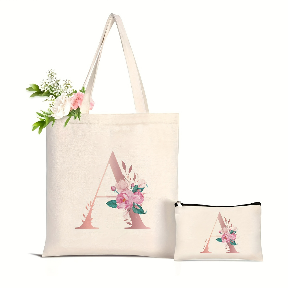 1 Stück Blumenmuster Liebesbri – Canvas Tote Designer Bewertung und Preis