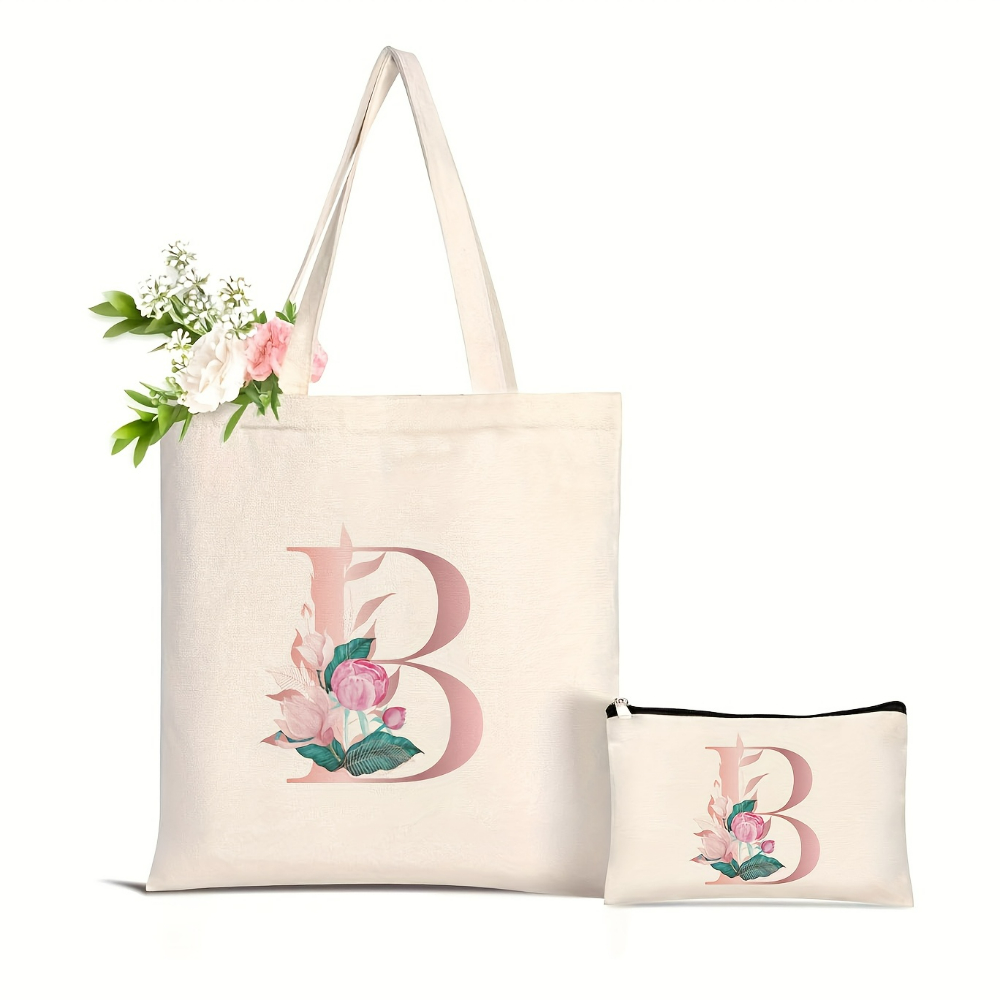 1 Stück Blumenmuster Liebesbri – Canvas Tote Designer Bewertung und Preis