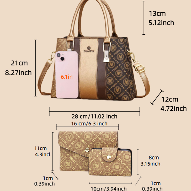 3-teiliges Set Damenhandtasche – Luxury Bags & Leather Repair Of Atlanta Bewertung und Preis