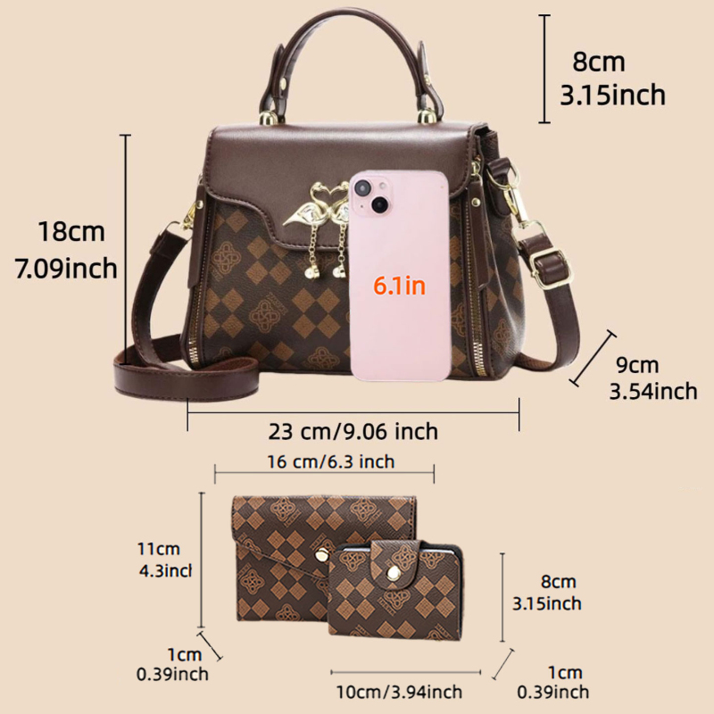 3-teiliges Damen-Taschenset, l – Luxury Bags & Leather Repair Of Atlanta Bewertung und Preis
